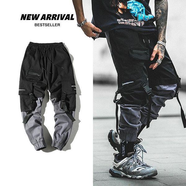 pants streetwear harem joggers men ribbons pockets casual mens cargo pants hip hop cotton casual anklelength men trousers, Black
pants streetwear harem joggers men ribbons pockets casual mens cargo pants hip hop cotton casual anklelength men trousers, Black