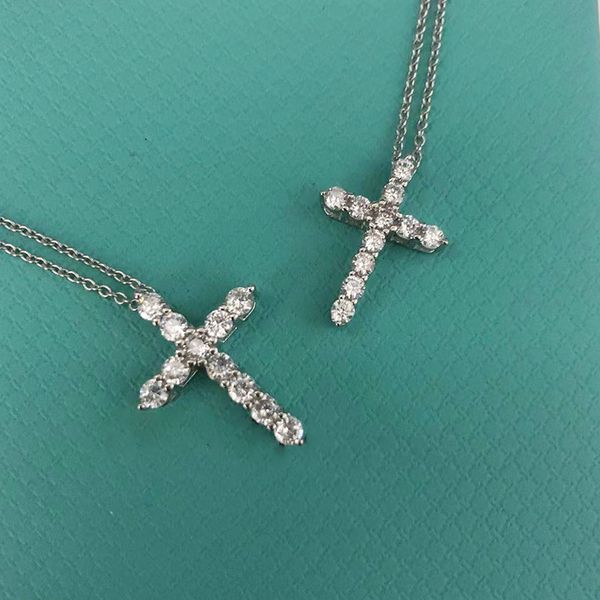 pendant necklaces s925 sterling silver cross designer women shining bling diamond crystal chain choker necklace jewelry
pendant necklaces s925 sterling silver cross designer women shining bling diamond crystal chain choker necklace jewelry