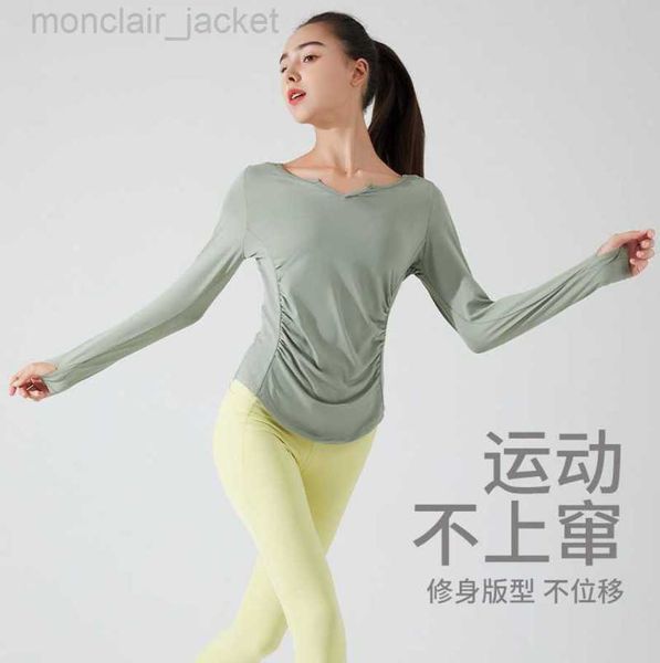 desginer alo yoga suit women's summer sportswear fitness long sleeved running elastic shock-absorbing quick drying shirt round neck 23s, White
desginer alo yoga suit women's summer sportswear fitness long sleeved running elastic shock-absorbing quick drying shirt round neck 23s, White