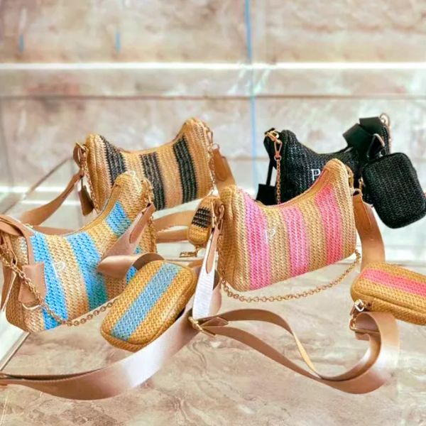 2023 new weave straw raffias shoulder bags womens luxury mens designer purses summer prad fashion vintage crossbody classic handbags clutch
2023 new weave straw raffias shoulder bags womens luxury mens designer purses summer prad fashion vintage crossbody classic handbags clutch