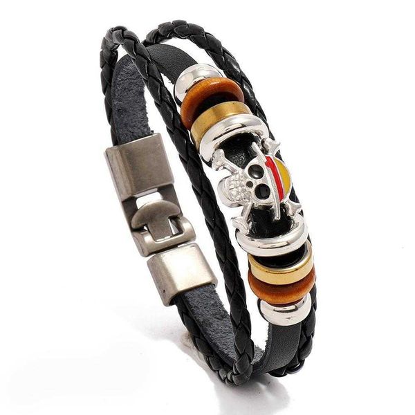 mens punk beaded a pair strands of buckles bracelet hip hop skull cattle leather, Black
mens punk beaded a pair strands of buckles bracelet hip hop skull cattle leather, Black