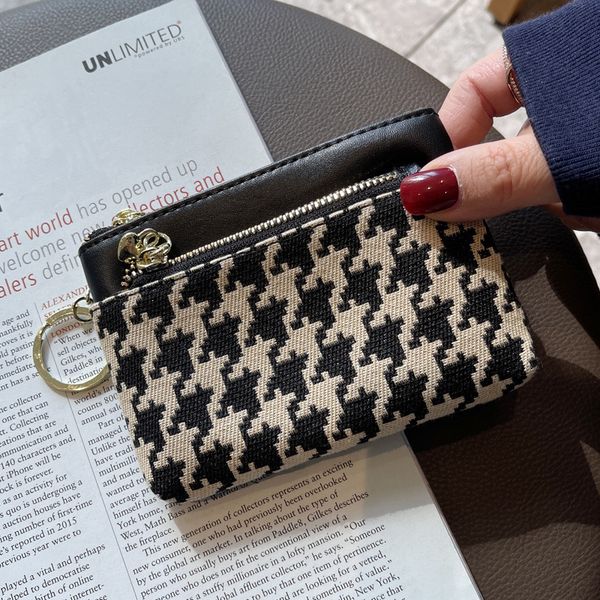 evening bags brand design genuine leather coin purse houndstooth embroidery short women wallets with keychain heart zipper ladies card holde
evening bags brand design genuine leather coin purse houndstooth embroidery short women wallets with keychain heart zipper ladies card holde