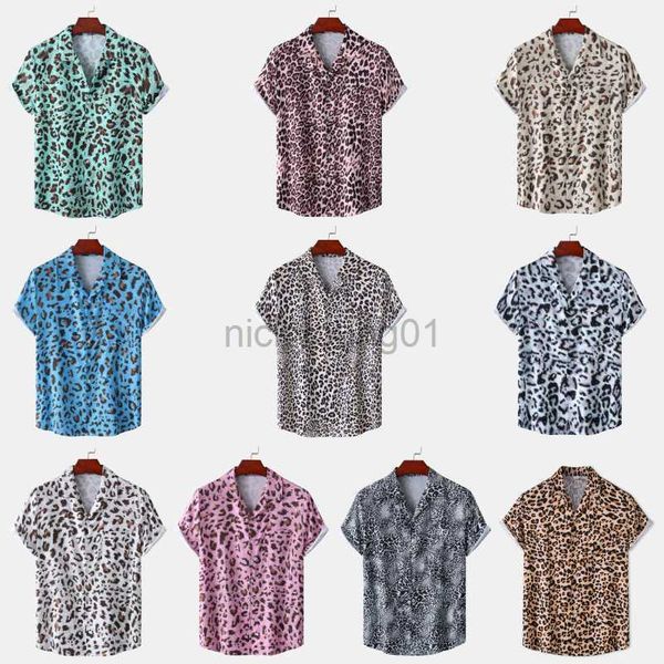 men's casual shirts 2023 ice silk digital print short summer sleeve leopard breathable streetwear y23, White;black
men's casual shirts 2023 ice silk digital print short summer sleeve leopard breathable streetwear y23, White;black