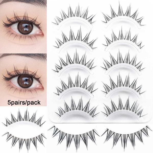 false eyelashes 5 pairs manga lashes makeup korean false eyelashes natural faux cils wispy fake lashes maquiagem lashes transparent band las
false eyelashes 5 pairs manga lashes makeup korean false eyelashes natural faux cils wispy fake lashes maquiagem lashes transparent band las