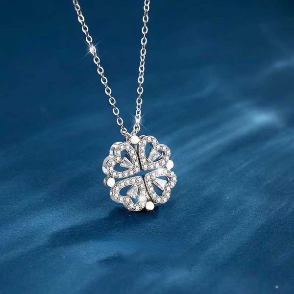 designers necklace luxurys four leaf clover pendant necklace with diamonds necklaces fashion temperament versatile jewelry valentine's, Silver
designers necklace luxurys four leaf clover pendant necklace with diamonds necklaces fashion temperament versatile jewelry valentine's, Silver