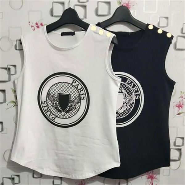 womens designer t shirts summer coin print sleeveless tank ladies short sleeve letter prints clothing, White
womens designer t shirts summer coin print sleeveless tank ladies short sleeve letter prints clothing, White