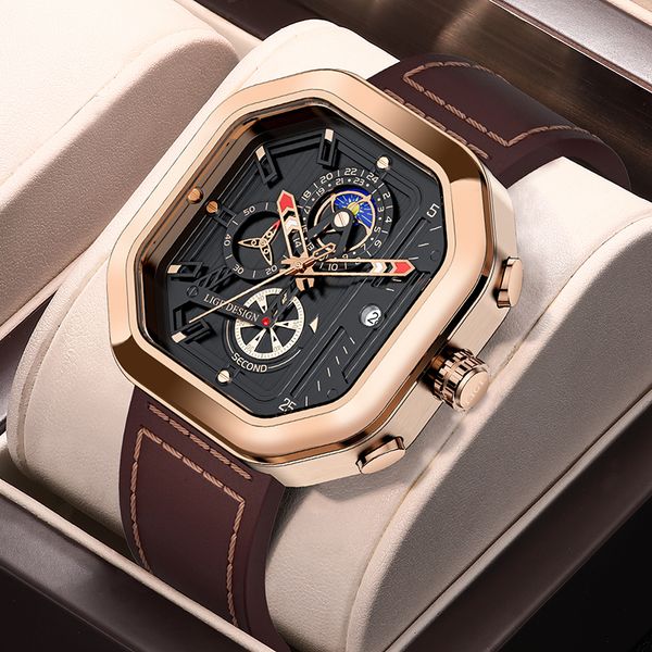 watch boxes cases lige fashion square dial leather mens es luxury sport waterproof man chronograph quartz wristes montre hommebox 230509, Black;blue
watch boxes cases lige fashion square dial leather mens es luxury sport waterproof man chronograph quartz wristes montre hommebox 230509, Black;blue