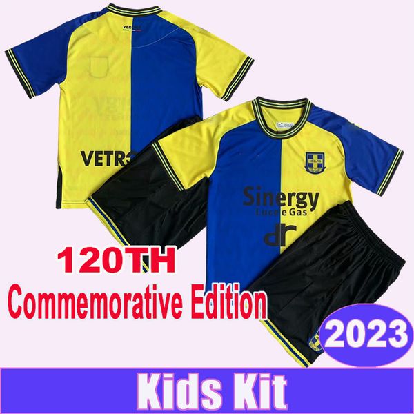 2023 hellas verona fc hrustic kids kit soccer jerseys henry verdi lasagna tameze doig 120th anniversary child suit football shirts uniforms, Black
2023 hellas verona fc hrustic kids kit soccer jerseys henry verdi lasagna tameze doig 120th anniversary child suit football shirts uniforms, Black