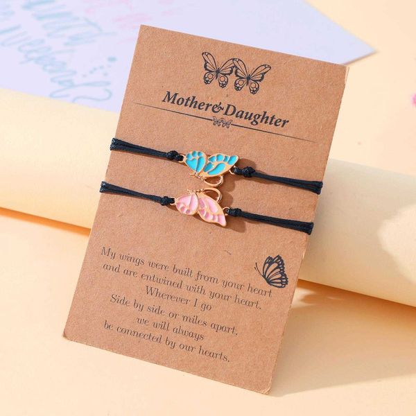 butterfly parent child bracelet creative alloy exquisite dripping multi color woven hand strap, Golden;silver
butterfly parent child bracelet creative alloy exquisite dripping multi color woven hand strap, Golden;silver