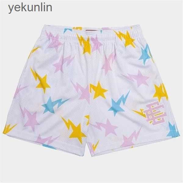 men's shorts men summer gym eric emanuel sports pants fitness mesh quick dry mens ee basic casual beach shortsmen's 124b4z, White;black