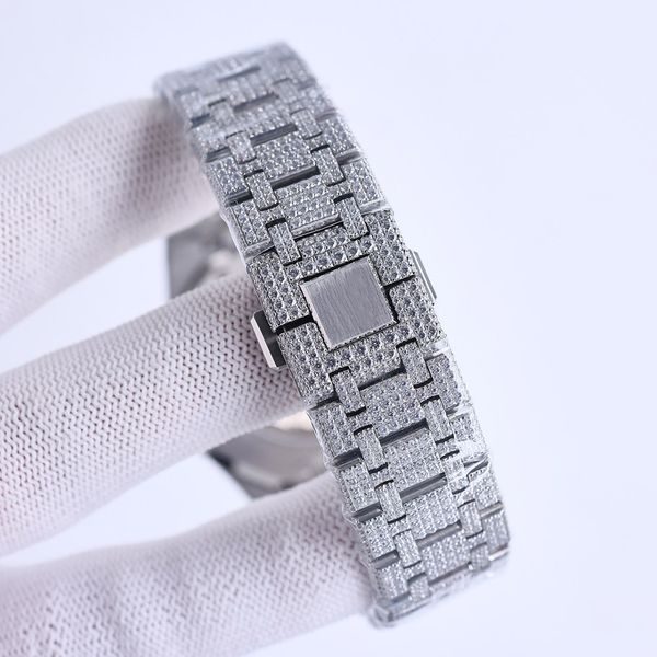 handmade of diamonds watch mens automatic mechanical watch 41mm with diamond-studded steel 904l sapphire ladi busins wristwatch montre de lu, Silver
handmade of diamonds watch mens automatic mechanical watch 41mm with diamond-studded steel 904l sapphire ladi busins wristwatch montre de lu, Silver