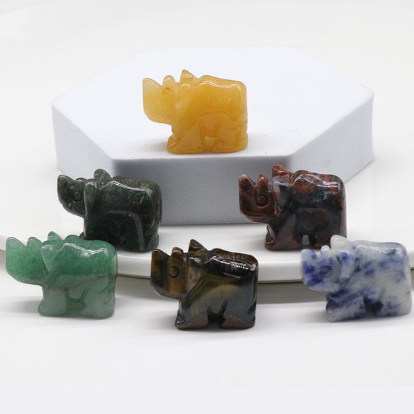 1 inch little rhinoceros carved stone rose quartz carving crystal healing decoration animal ornaments microlandschaft crafts, Black
1 inch little rhinoceros carved stone rose quartz carving crystal healing decoration animal ornaments microlandschaft crafts, Black