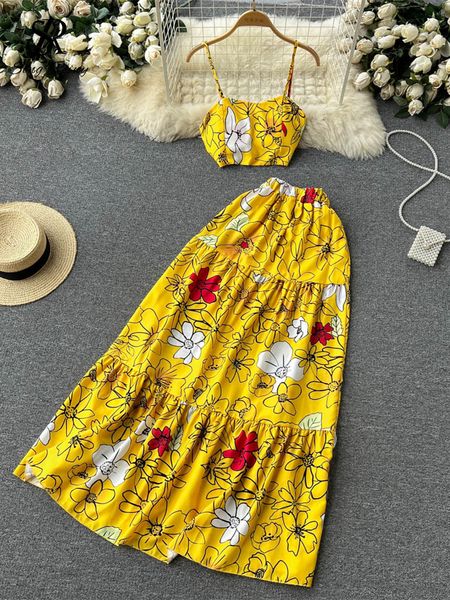two piece dress singreiny summer vacation print suits short strapless camismidi long a line folds skirt streetwear women pieces sets 230509, White
two piece dress singreiny summer vacation print suits short strapless camismidi long a line folds skirt streetwear women pieces sets 230509, White
