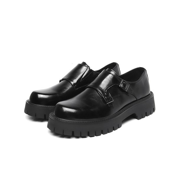 men patent leather derby shoes harajuku streetwear male casual platform loafers fashion mens business formal shoes, Black
men patent leather derby shoes harajuku streetwear male casual platform loafers fashion mens business formal shoes, Black