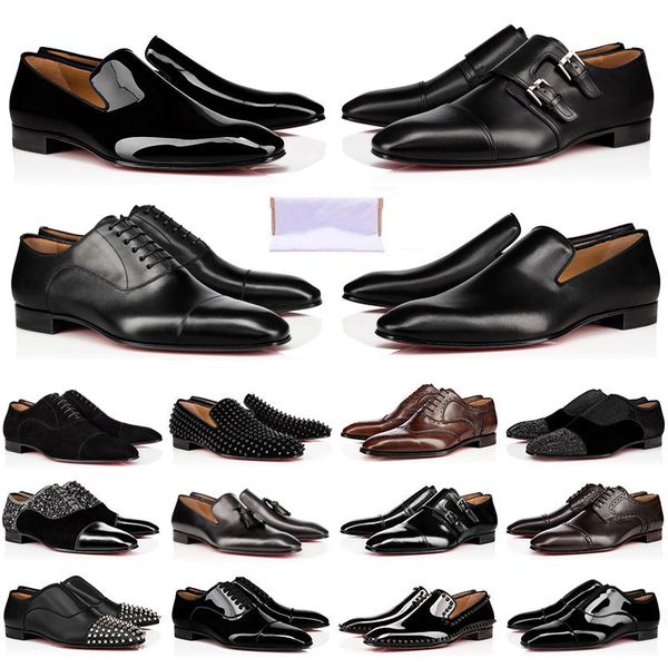 designer mens loafers shoes bottoms triple black suede patent leather rivets slip on loafer luxury dress men wedding shoe for business party
designer mens loafers shoes bottoms triple black suede patent leather rivets slip on loafer luxury dress men wedding shoe for business party