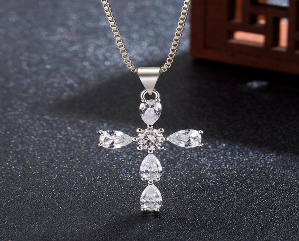 crystal cross stone 925 sterling silver pendant chain necklace women jewellery4158968
crystal cross stone 925 sterling silver pendant chain necklace women jewellery4158968