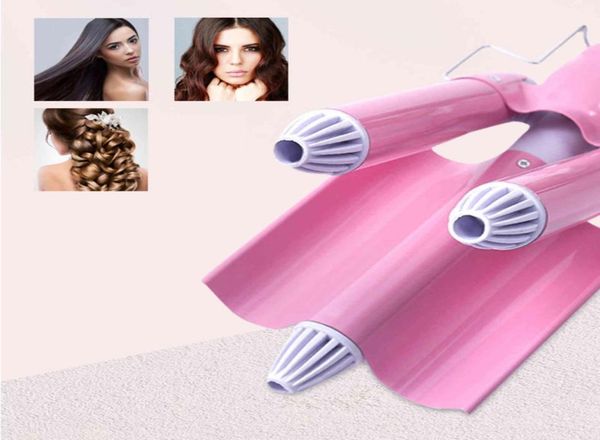 pro hair curling iron ceramic three tube triple barrel crimper wave water ripple rolls electric curler2199668
pro hair curling iron ceramic three tube triple barrel crimper wave water ripple rolls electric curler2199668