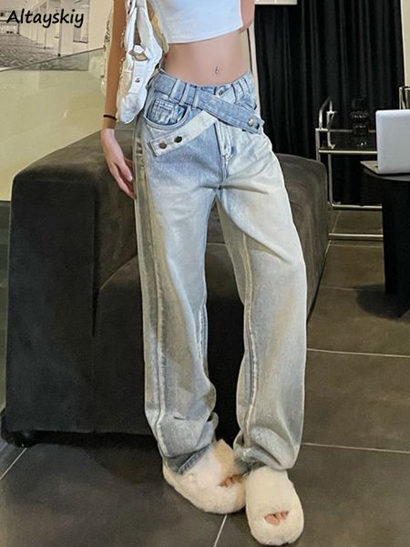 women's jeans retro do old wanita high street longgar semua cocok pantalon de mujer desain sabuk fashion hipster keren bf harajuku chic, Blue
women's jeans retro do old wanita high street longgar semua cocok pantalon de mujer desain sabuk fashion hipster keren bf harajuku chic, Blue