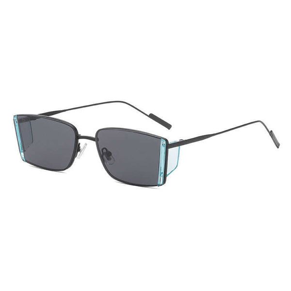 new metal men's korean rectangular ins fashion sunglasses jennie same q75, White;black
new metal men's korean rectangular ins fashion sunglasses jennie same q75, White;black