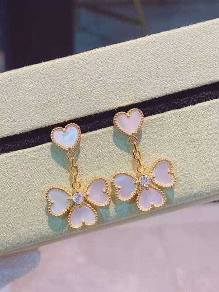heart shaped petal earrings for women luxury brand jewelry perlees couleurs round earring van earrings fritillaria earstuds 14k alhamb magic, Golden
heart shaped petal earrings for women luxury brand jewelry perlees couleurs round earring van earrings fritillaria earstuds 14k alhamb magic, Golden