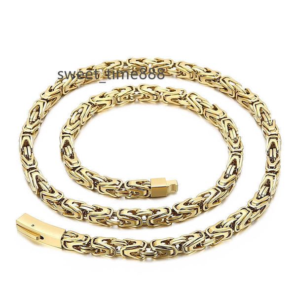 xishuo customized 6mm stainless steel 18k gold classical byzantine king chain necklace for men, Silver
xishuo customized 6mm stainless steel 18k gold classical byzantine king chain necklace for men, Silver