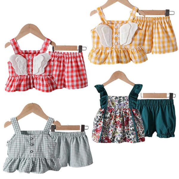 clothing sets 2023 cute summer set for baby girl plaid ruffle sleeveless linen cotton shorts clothes girls 1-6y pink yellow y23, White
clothing sets 2023 cute summer set for baby girl plaid ruffle sleeveless linen cotton shorts clothes girls 1-6y pink yellow y23, White