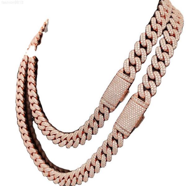 10- 18mm custom jewelry mens hip hop iced out diamond moissanite necklace moissanite cuban link chain, Silver
10- 18mm custom jewelry mens hip hop iced out diamond moissanite necklace moissanite cuban link chain, Silver