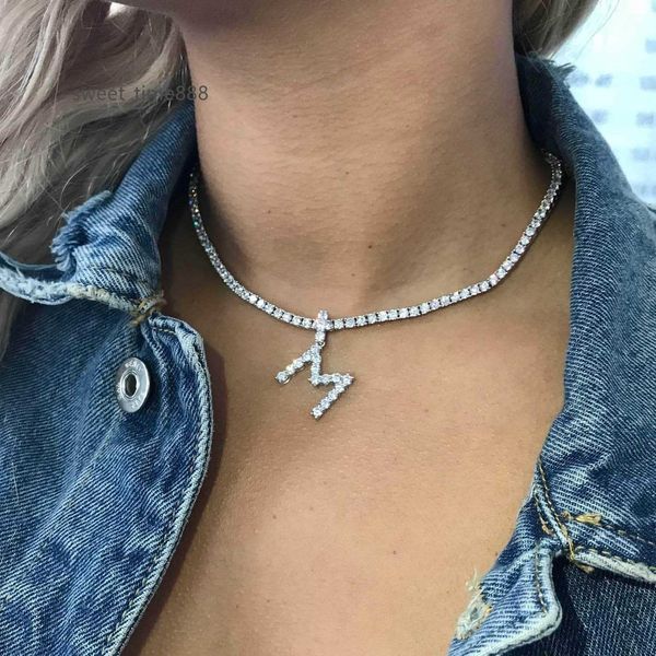 selling letter pendants shining iced out paved moissanite 10k14k 18k real gold designs custom name necklace men and women, Silver
selling letter pendants shining iced out paved moissanite 10k14k 18k real gold designs custom name necklace men and women, Silver