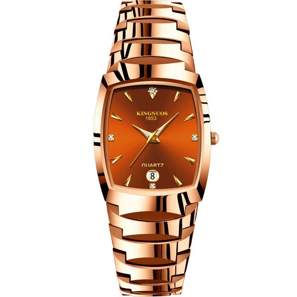 wristwatches kingnuos luxury brand fashion steel rectangle couple quartz watchs calendar minimalist luminous hands waterproof wristwatch 230, Slivery;brown
wristwatches kingnuos luxury brand fashion steel rectangle couple quartz watchs calendar minimalist luminous hands waterproof wristwatch 230, Slivery;brown