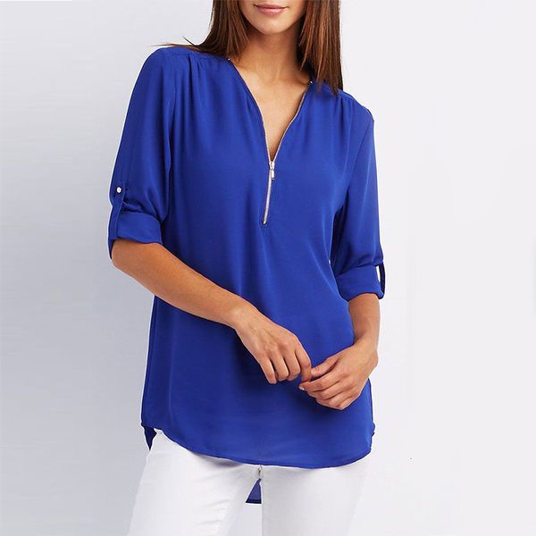 womens blouses shirts spring vintage plus size long sleeve v neck zipper ladies loose rolled up chiffon plaid blusas tunic 230509, White
womens blouses shirts spring vintage plus size long sleeve v neck zipper ladies loose rolled up chiffon plaid blusas tunic 230509, White