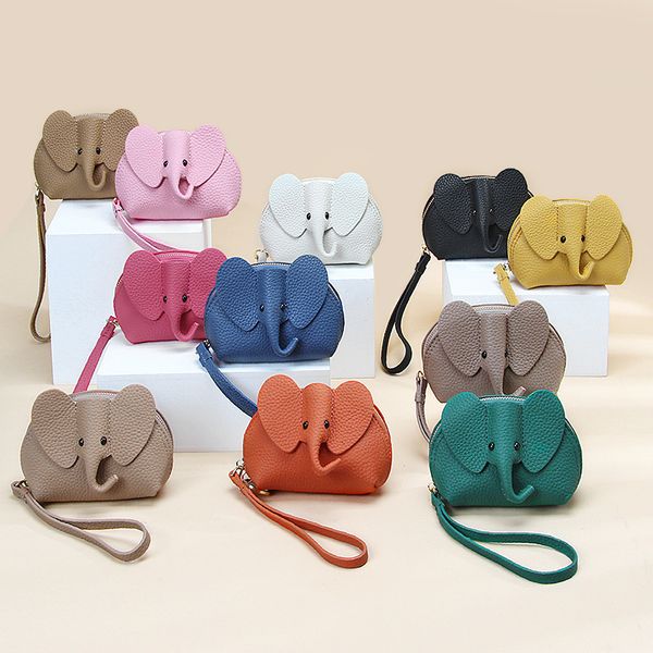 evening bags japanese creative ins style cute little elephant zipper wallet women's fresh and compact cow leather coin purse 230509
evening bags japanese creative ins style cute little elephant zipper wallet women's fresh and compact cow leather coin purse 230509