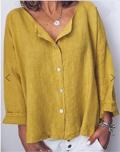 women's blouses shirts summer linen woman long sleeve female tee casual t women 230510, White
women's blouses shirts summer linen woman long sleeve female tee casual t women 230510, White