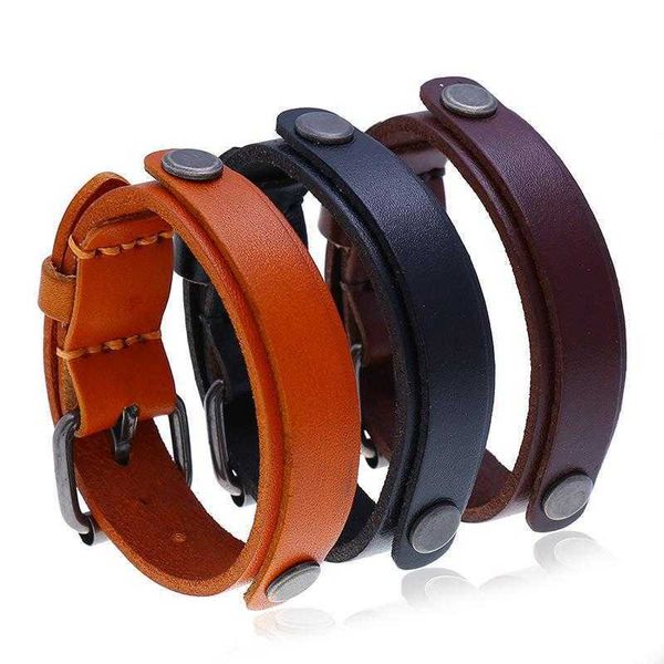 mens ornament simple personality punk cattle leather bracelet street performance wristband, Golden;silver
mens ornament simple personality punk cattle leather bracelet street performance wristband, Golden;silver