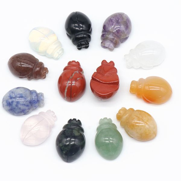 1 inch little beatles carved stone rose quartz beetle carving crystal healing decoration animal ornaments microlandschaft crafts, Black
1 inch little beatles carved stone rose quartz beetle carving crystal healing decoration animal ornaments microlandschaft crafts, Black