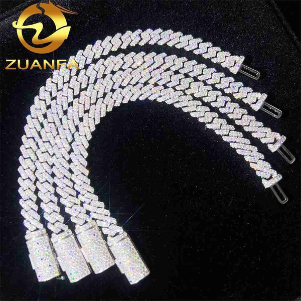 wholesale price pass diamond tester 8mm 925 sterling silver two row diamond vvs moissanite cuban link bracelet
wholesale price pass diamond tester 8mm 925 sterling silver two row diamond vvs moissanite cuban link bracelet