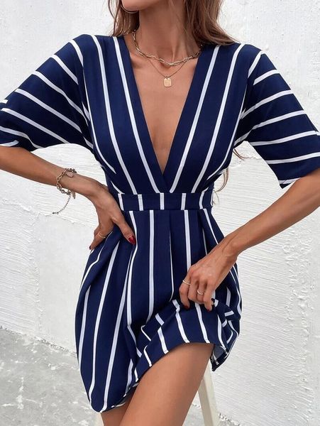 dresses huazhenmian summer dresses for women casual long women's striped print wrap v neck short sleeve a daytime dresses women casual, Black;gray
dresses huazhenmian summer dresses for women casual long women's striped print wrap v neck short sleeve a daytime dresses women casual, Black;gray