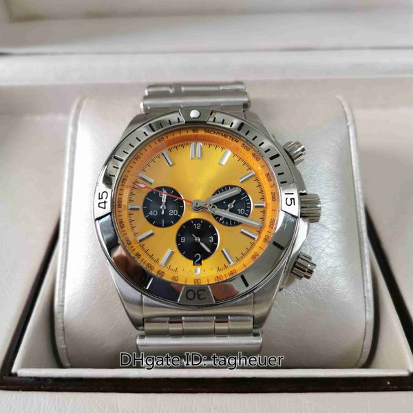 selling mens watch 42mm chronomat b01 series 42 ab0134101k1a1 chronograph workin sport watches yellow dial satch vk quartz men's wristw, Slivery;brown
selling mens watch 42mm chronomat b01 series 42 ab0134101k1a1 chronograph workin sport watches yellow dial satch vk quartz men's wristw, Slivery;brown