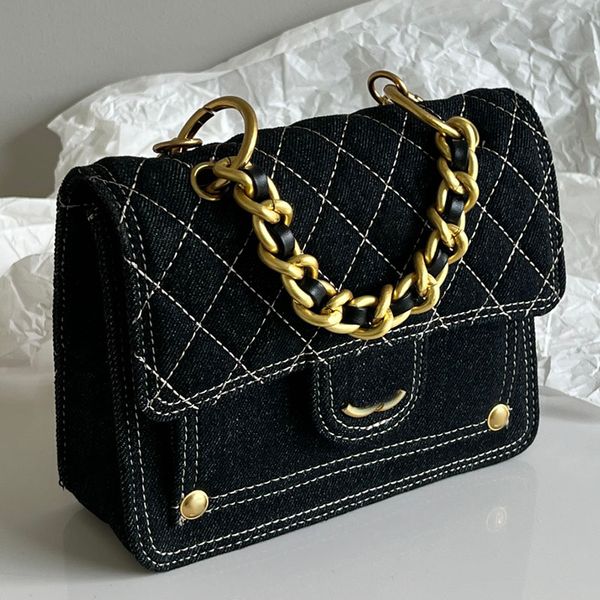 dark blue denim mini designer messenger bag two-tone aged gold metal hardware matelasse chain quilted tote multi pochettes crossbody shoulde
dark blue denim mini designer messenger bag two-tone aged gold metal hardware matelasse chain quilted tote multi pochettes crossbody shoulde