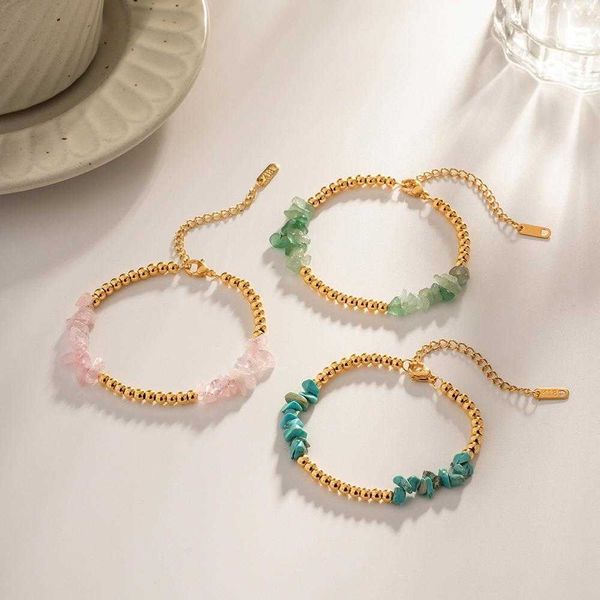 ins style gold plated gravel ball bracelet fashion all match titanium steel no fading ornament, Golden;silver
ins style gold plated gravel ball bracelet fashion all match titanium steel no fading ornament, Golden;silver