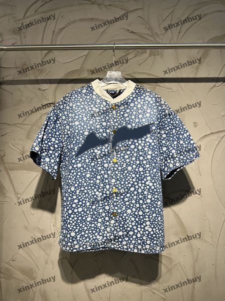 xinxinbuy men designer tee t shirt 23ss infinity dots jacquard denim shirt short sleeve cotton women apricot blue s-2xl, Black;brown
xinxinbuy men designer tee t shirt 23ss infinity dots jacquard denim shirt short sleeve cotton women apricot blue s-2xl, Black;brown