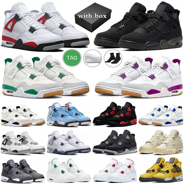 with box 4 basketball shoes men women jumpman 4s pine green black cat purple sapphire red cement white cement mens university blue sail trai
with box 4 basketball shoes men women jumpman 4s pine green black cat purple sapphire red cement white cement mens university blue sail trai