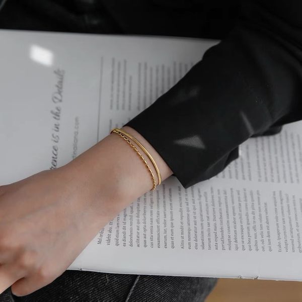 designer bracelet fashion women's bracelet plating 18k gold double layer snake bone bead bracelet festival gift, Black
designer bracelet fashion women's bracelet plating 18k gold double layer snake bone bead bracelet festival gift, Black