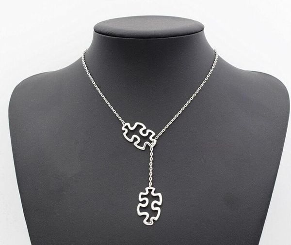 fashion tibetan silver autism jewelry awareness jigsaw double puzzle piece pendant adjustable necklace gifts3927480
fashion tibetan silver autism jewelry awareness jigsaw double puzzle piece pendant adjustable necklace gifts3927480