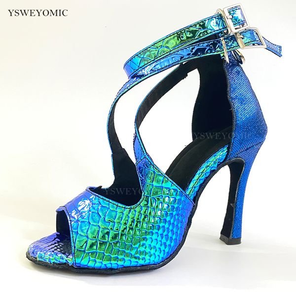 sandals ysweyomic latin salsa dance shoes 10cm cuban heel blue laser pu and glitter women party 230509, Black
sandals ysweyomic latin salsa dance shoes 10cm cuban heel blue laser pu and glitter women party 230509, Black