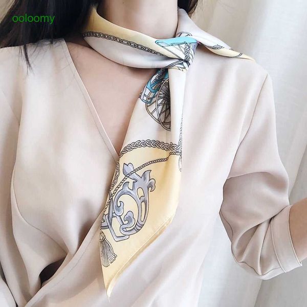 hemres designer scarves korean spring and autumn new silk printed carriage chain professional small square women's versatile decorative, Blue;gray
hemres designer scarves korean spring and autumn new silk printed carriage chain professional small square women's versatile decorative, Blue;gray