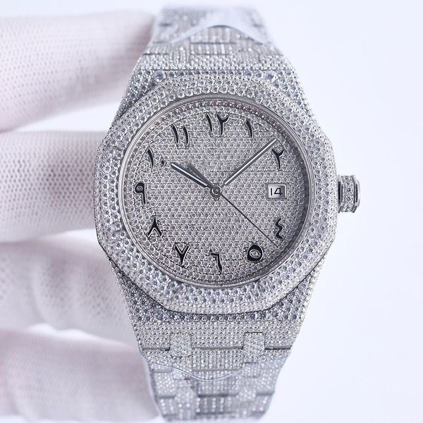 handmade full of diamonds watch mens automatic mechanical watches 41mm with diamond-studded steel 904l sapphire ladies business wristwatches, Slivery;brown
handmade full of diamonds watch mens automatic mechanical watches 41mm with diamond-studded steel 904l sapphire ladies business wristwatches, Slivery;brown