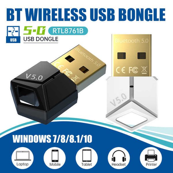 Image of New USB Bluetooth adapter 5.0 pc computer wireless audio transmitter receiver mouse keyboard adapter