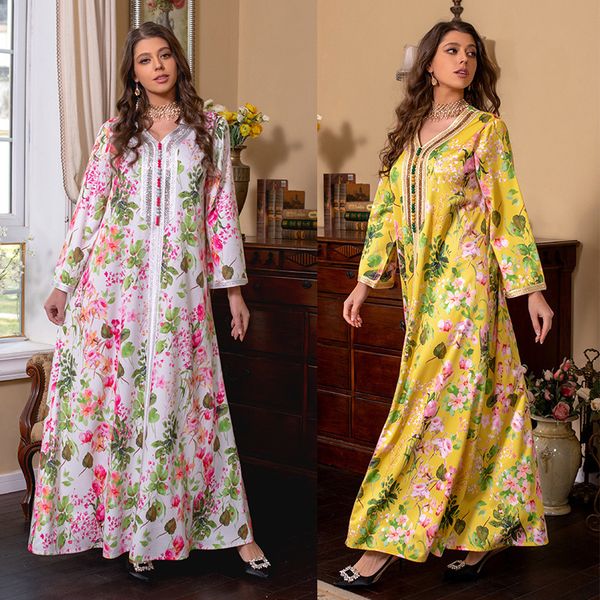ethnic clothing muslim robe morocco abaya women dress diamond tape trim maxi printing stand collar long sleeve loose oman turkey dubai 23051, Red
ethnic clothing muslim robe morocco abaya women dress diamond tape trim maxi printing stand collar long sleeve loose oman turkey dubai 23051, Red
