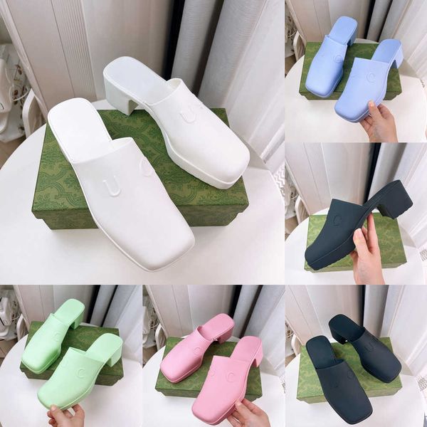 designer jelly rubber cool fashion g letters for women super fire high waterproof platform bottom chunky thick heel candy color slippers, Black
designer jelly rubber cool fashion g letters for women super fire high waterproof platform bottom chunky thick heel candy color slippers, Black