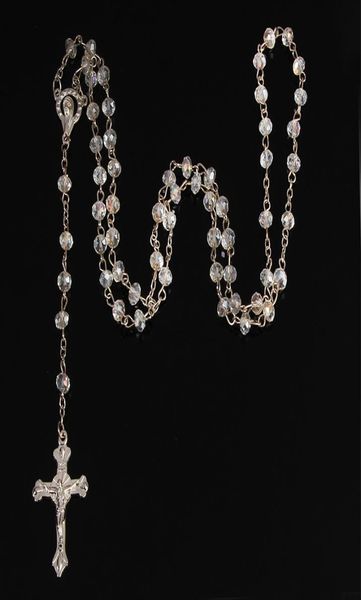 24pcs whole6mm crystal rosary necklace catholic holy land cross prayer necklace4263247, Silver
24pcs whole6mm crystal rosary necklace catholic holy land cross prayer necklace4263247, Silver